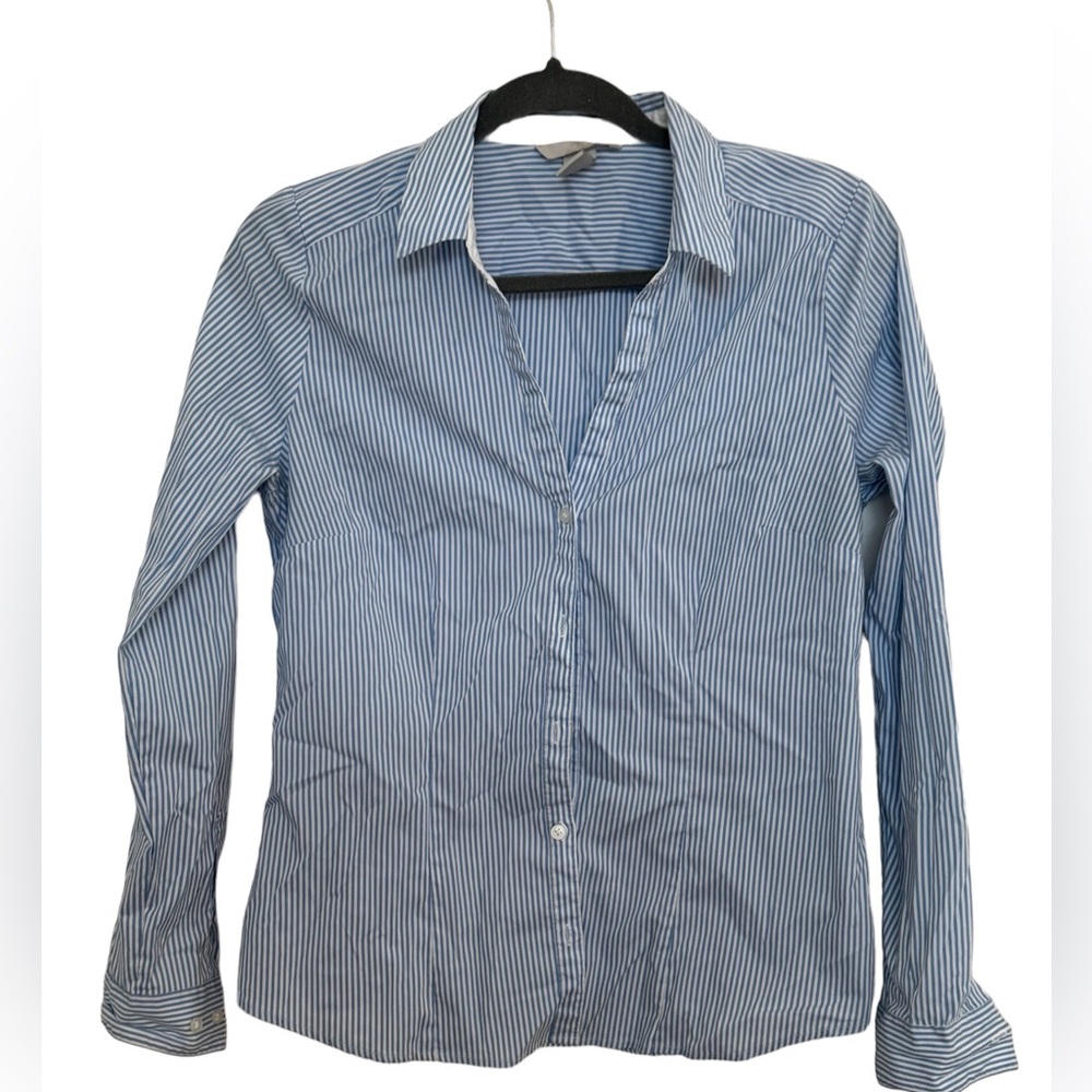 H& M striped blouse size 12